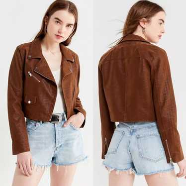 Urban Outfitters Faux Suede Moto Jacket