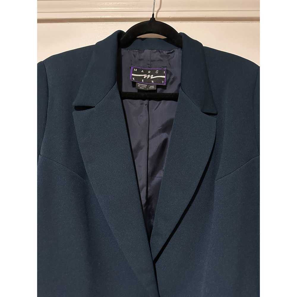 Margi Kent Dark Blue Blazer Plus Size 16 Fully Li… - image 3