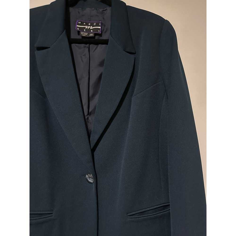 Margi Kent Dark Blue Blazer Plus Size 16 Fully Li… - image 5