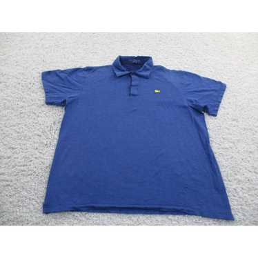 Vintage Masters Shirt Men Medium Blue Polo Golfer… - image 1