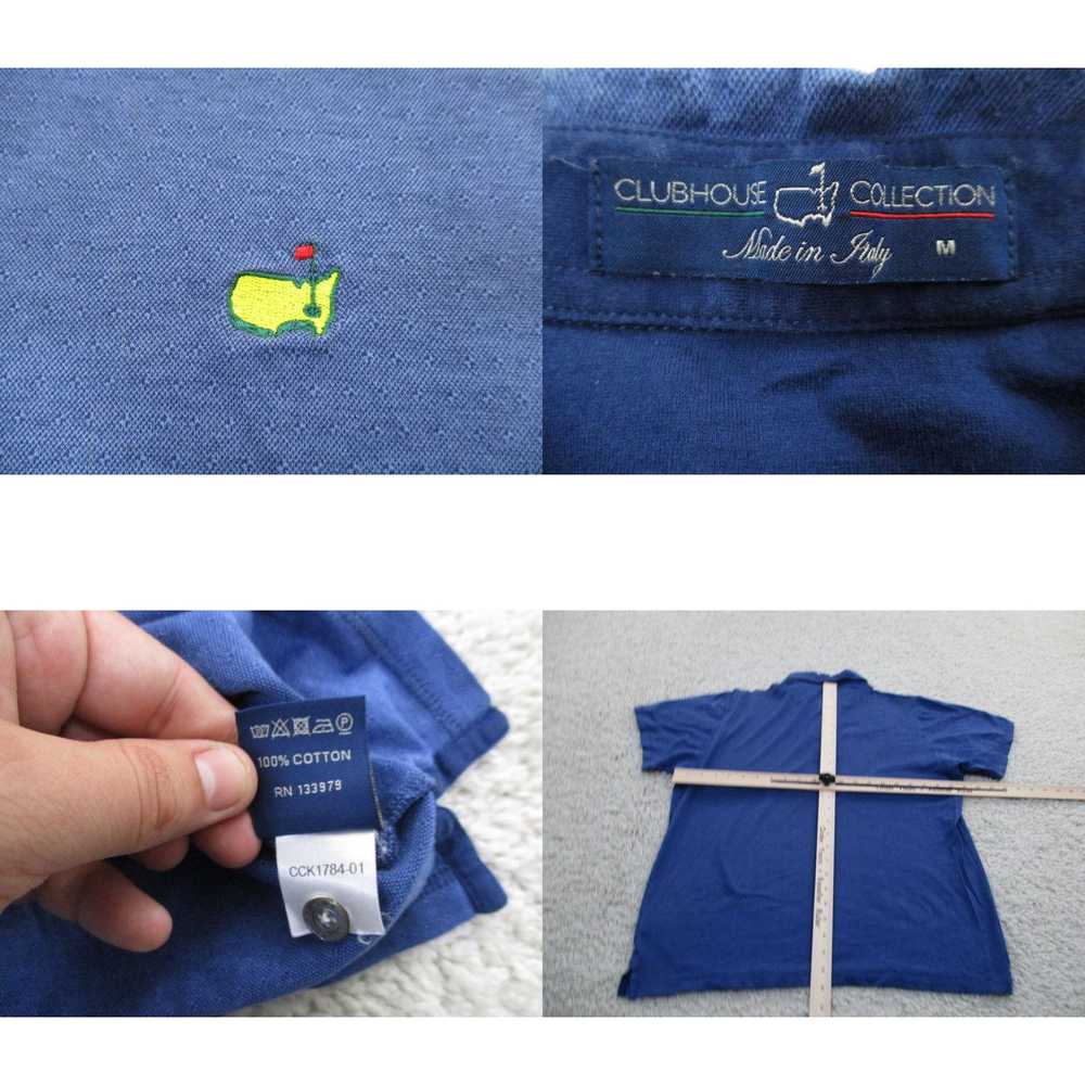 Vintage Masters Shirt Men Medium Blue Polo Golfer… - image 4