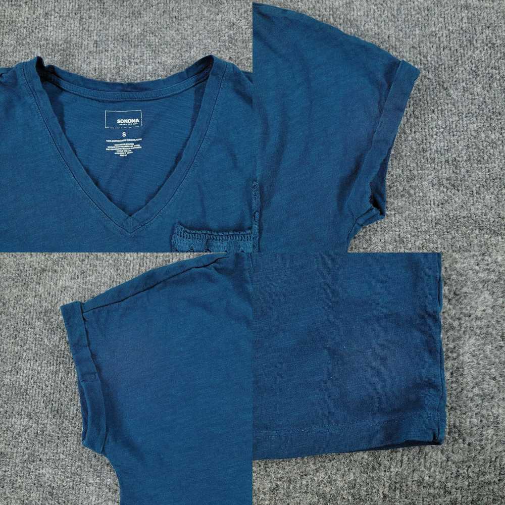 Vintage Sonoma Shirt Women's Small Blue Lace Pock… - image 4