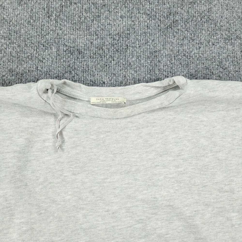 Zara Zara Sweatshirt Women Small Gray Trafaluc Pu… - image 2