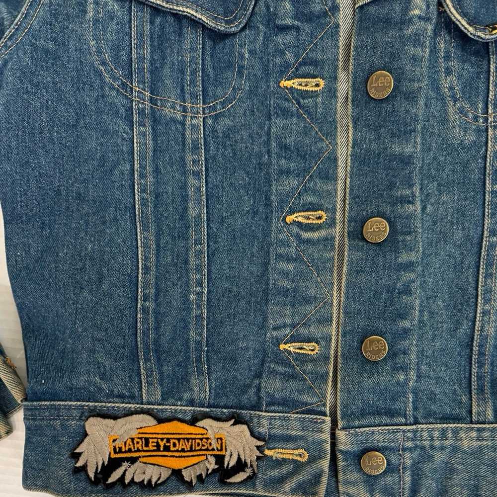 Vtg 70s LEE 101-J Denim Jacket Chore Work Riders … - image 2