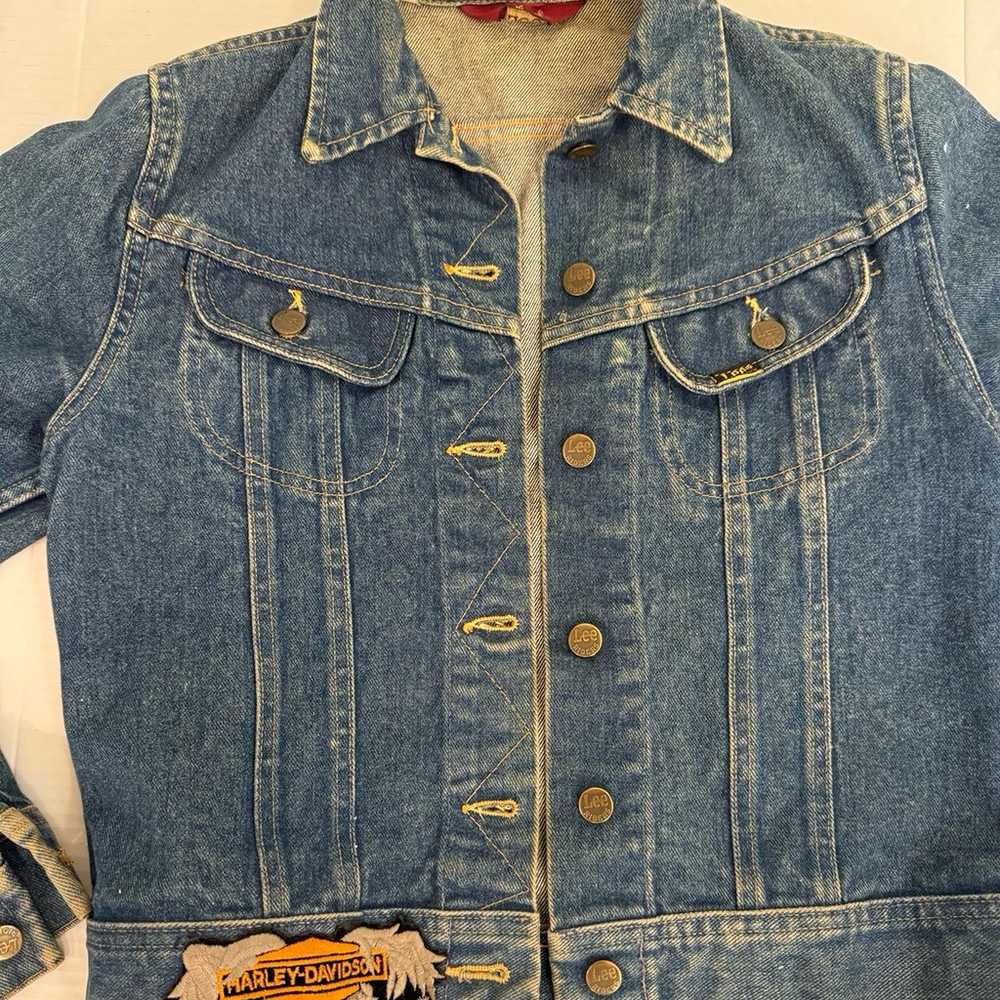 Vtg 70s LEE 101-J Denim Jacket Chore Work Riders … - image 3