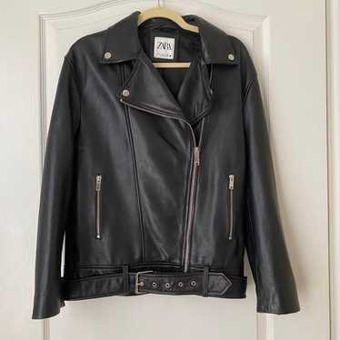 Zara Oversized Leather Jacket