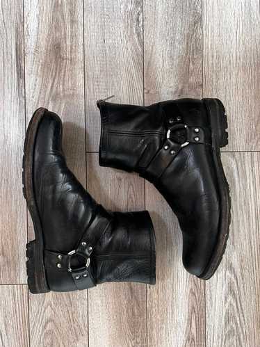Frye Frye harness black leather boots
