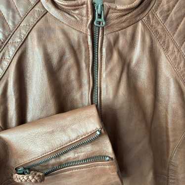 Sheepskin leather jacket