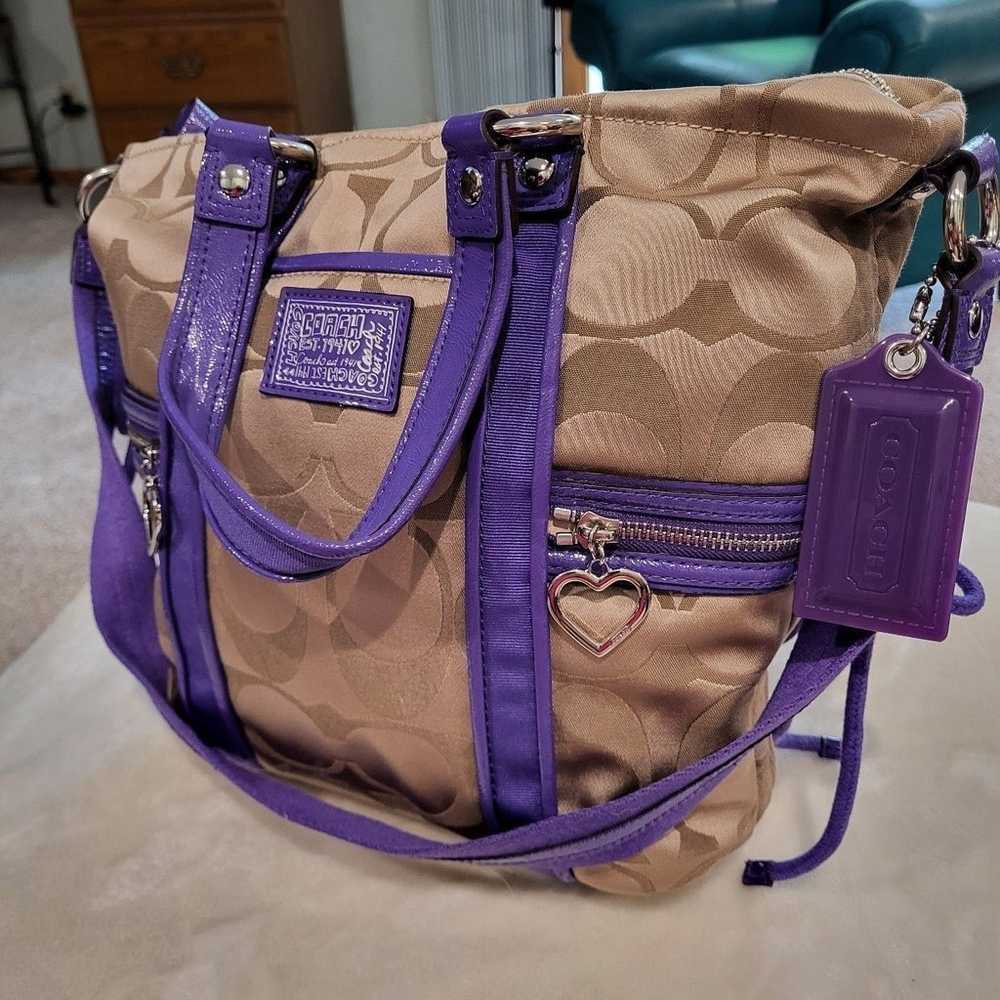 Coach Poppy XL Tote Crossbody Combo - image 1