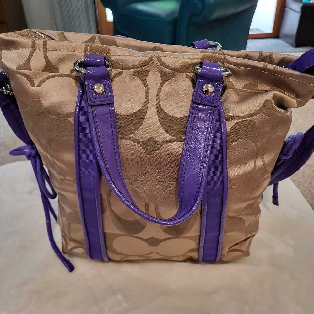 Coach Poppy XL Tote Crossbody Combo - image 2