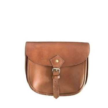 Vintage inspired Genuine Leather Tan Messenger Bag