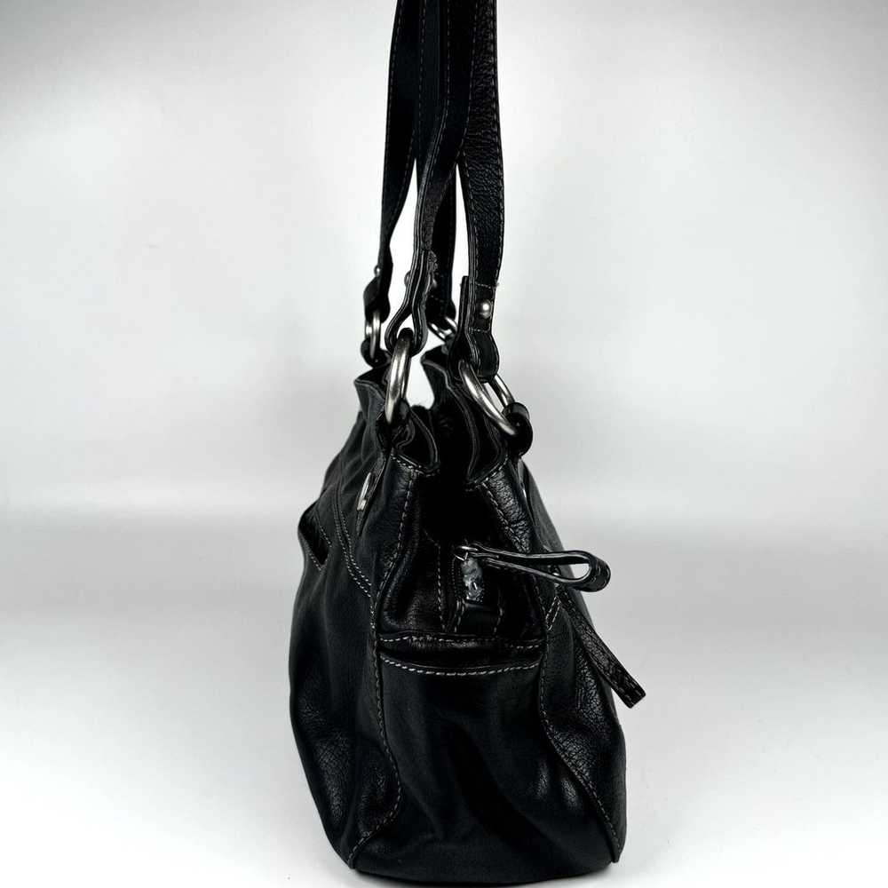 Vintage Fossil Women's Designer Classic Black Lea… - image 2