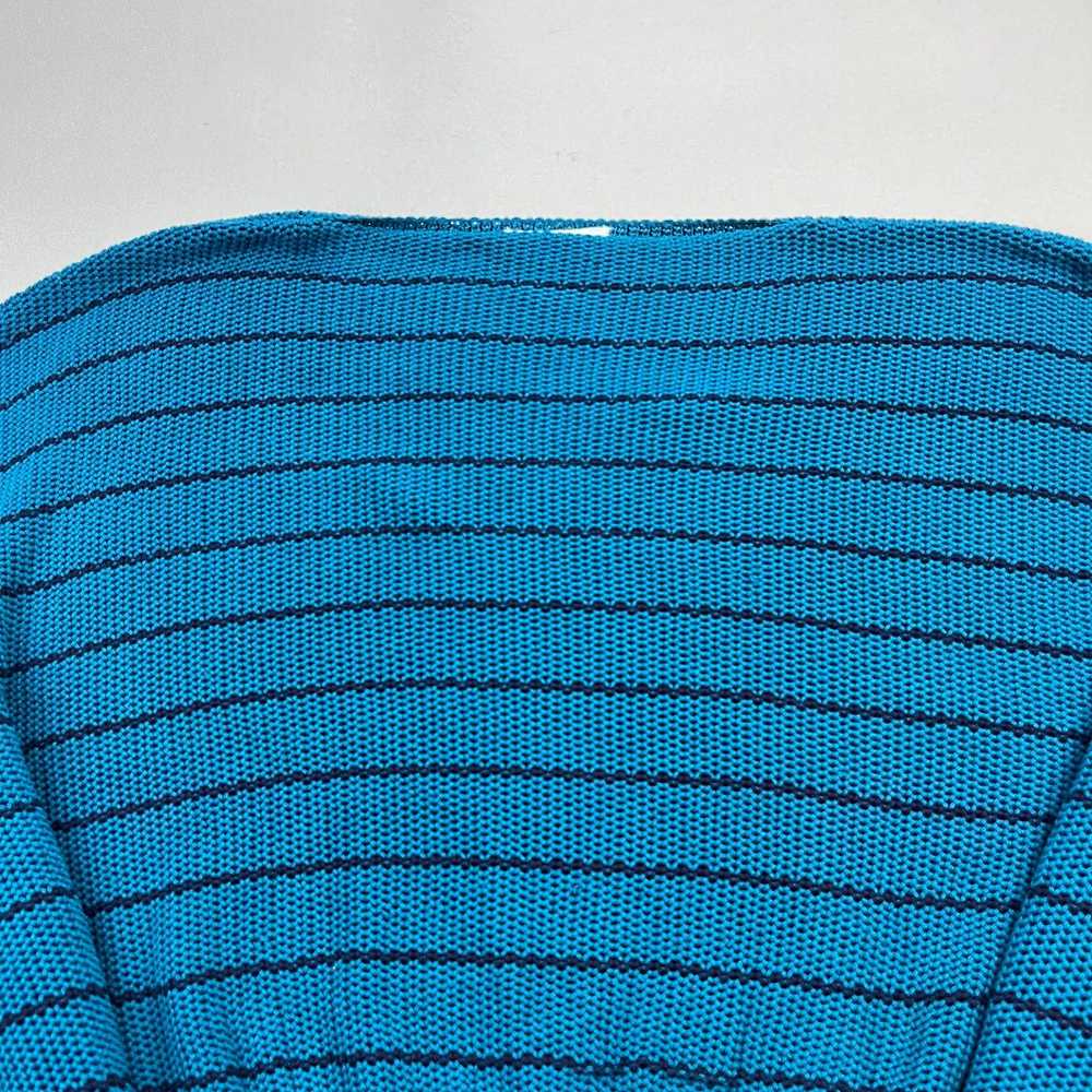 Vintage Vintage Striped Sweater Small Blue Knit J… - image 2