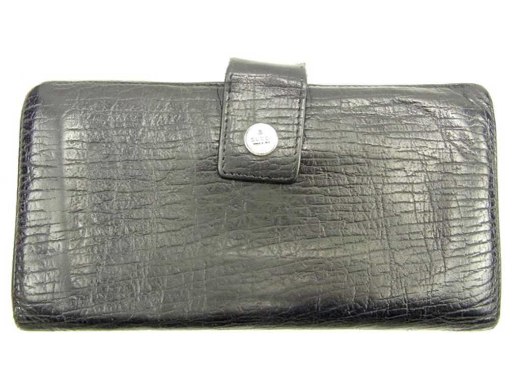gucci Long Wallet W Hook Black Leather T15145S _2… - image 2