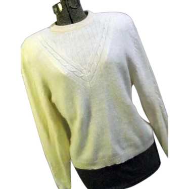 Vintage Womens Sweater Townhouse Lambswool Angora 