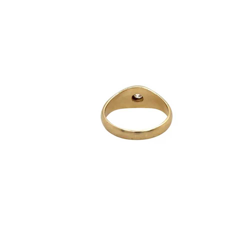 14K Yellow Gold Diamond Ring - image 3