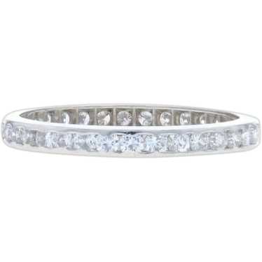 Platinum Diamond Eternity Wedding Band - Round .44