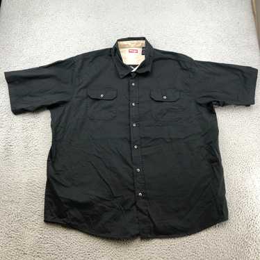 Wrangler Wrangler Shirt Adult 2XL Black Solid Butt
