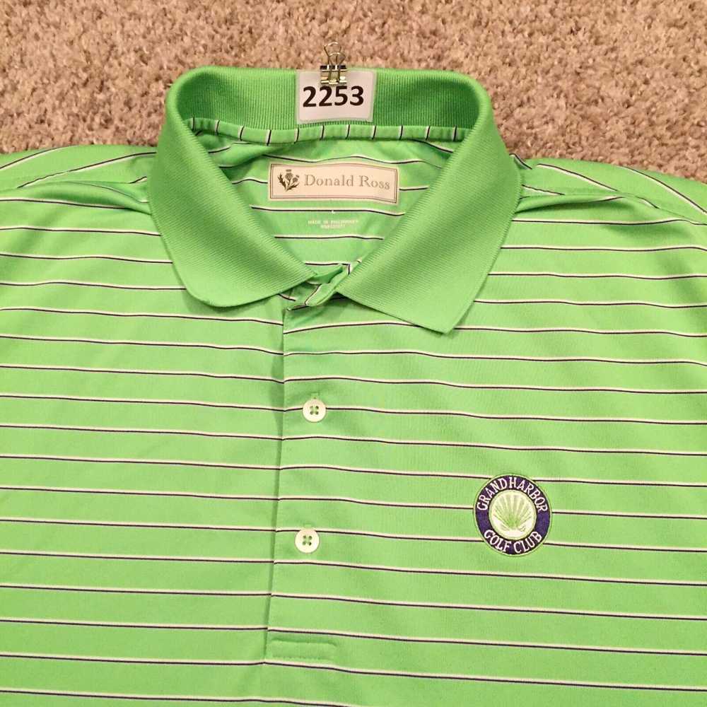 Vintage Donald Ross Polo Shirt Mens Large Green S… - image 3