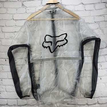 Vintage Fox Mx Fluid jacket Clear Adult Rain Coat… - image 1
