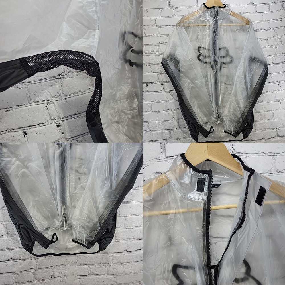 Vintage Fox Mx Fluid jacket Clear Adult Rain Coat… - image 4