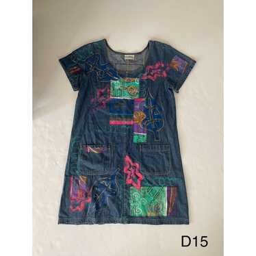 V.C. Torias Art to Wear Signed T-Shirt Dress S/M … - image 1