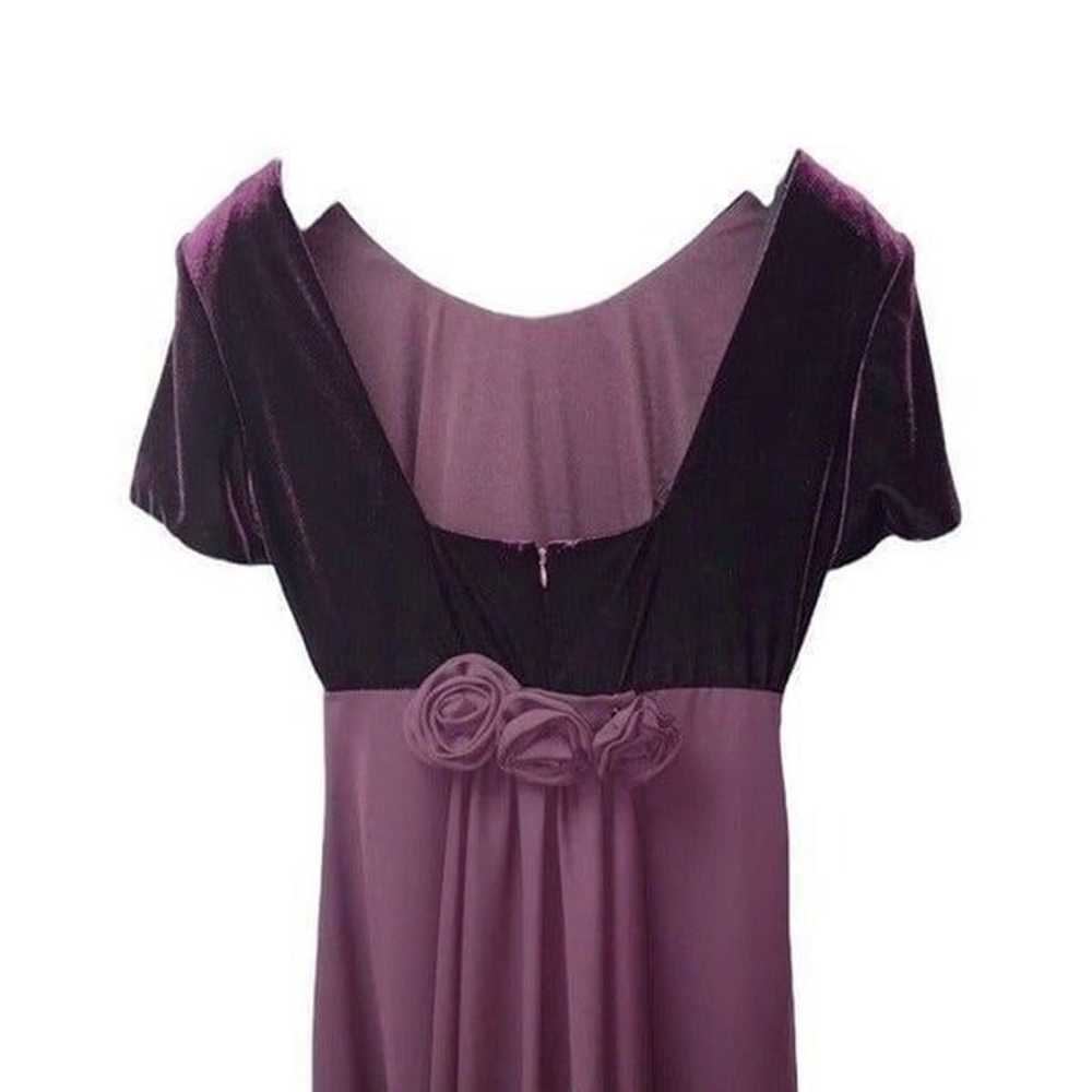 Michelangelo Womens Gown Dress Purple Maxi Stretc… - image 3