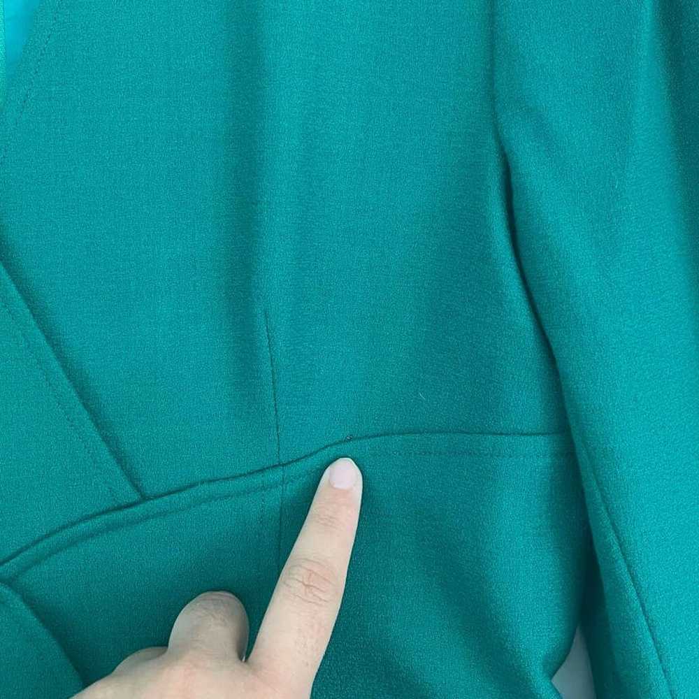 Vintage Carlisle 100% Wool Dress Green Midi Women… - image 3