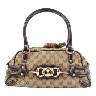 Gucci Bamboo leather handbag - image 1