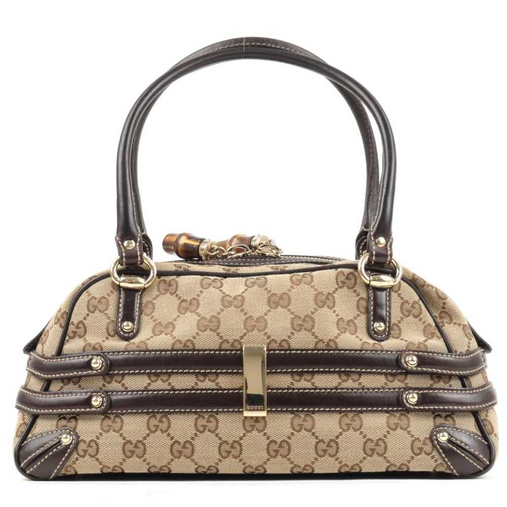 Gucci Bamboo leather handbag - image 2