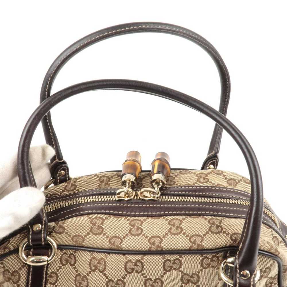 Gucci Bamboo leather handbag - image 4