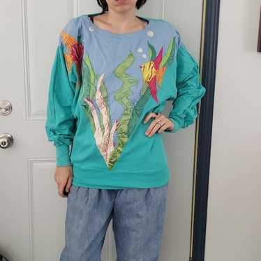 80s Tropical Fish Sweatshirt