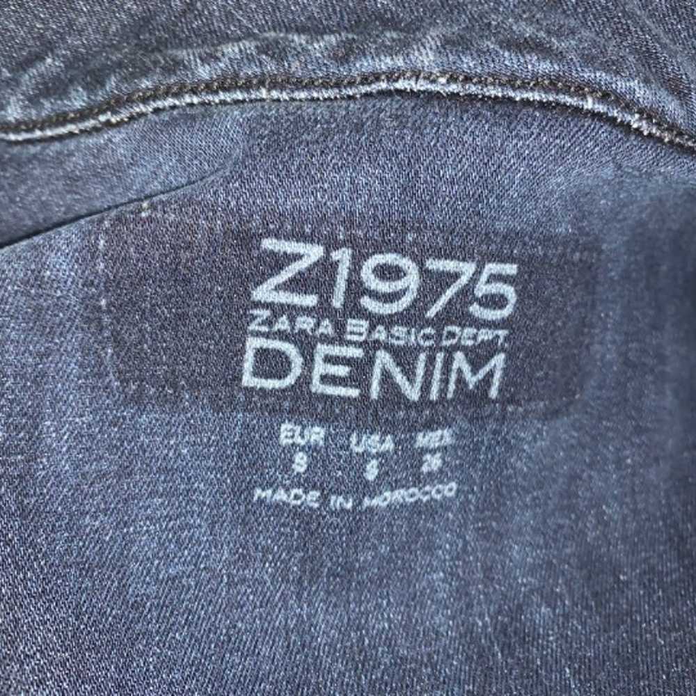 Vintage Z1975 Zara Woman Denim Coat S - image 6