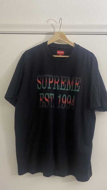 トップス Supreme Cotton Mesh Gradient Logo Tee Supreme Cotton Mesh Gradient Logo S S Top (SS20) - $62