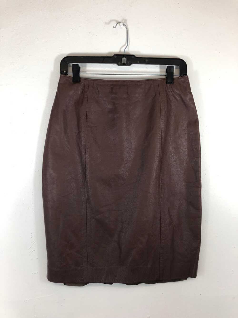 Pia Rucci Leather Skirt - image 1