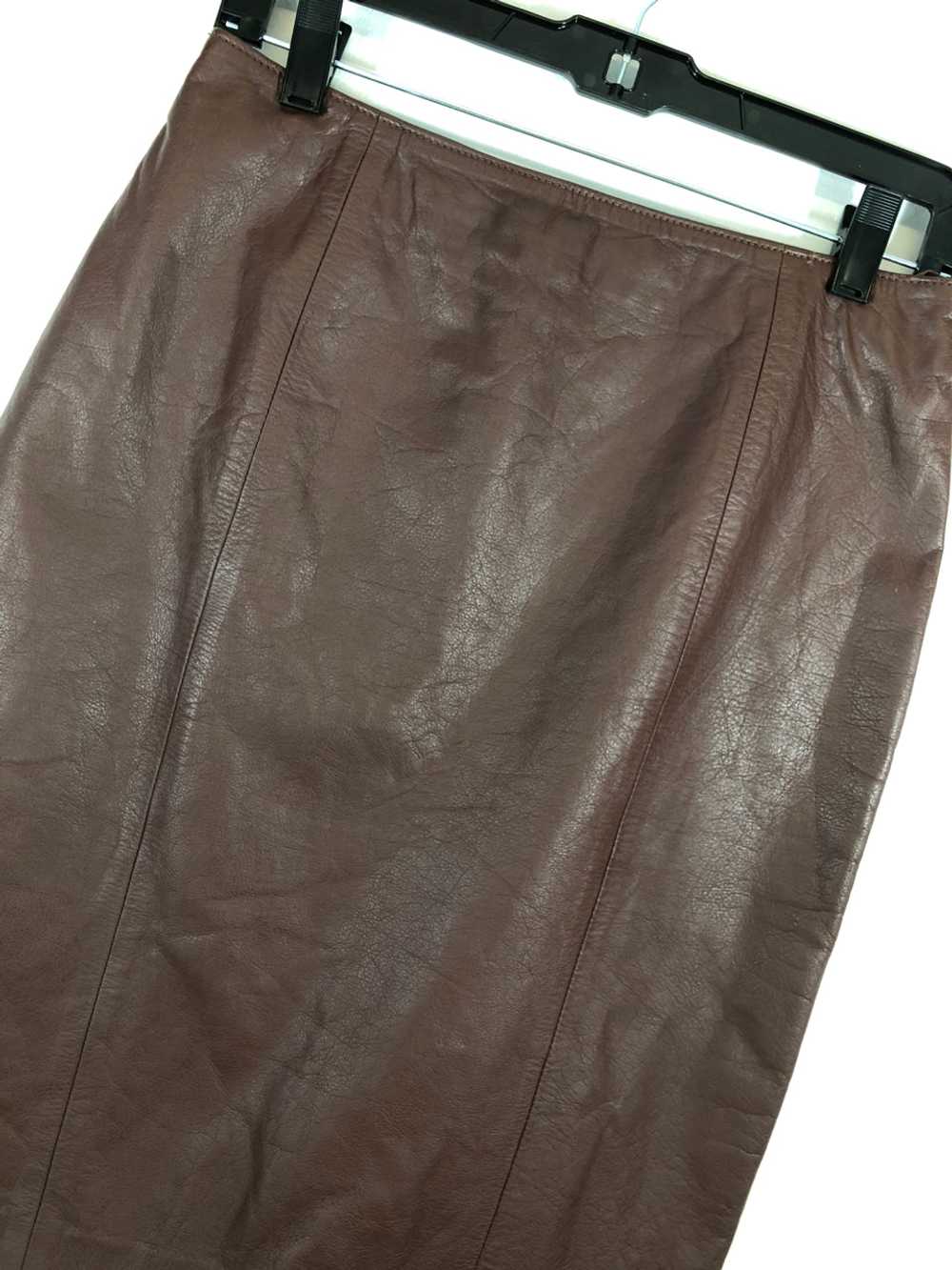 Pia Rucci Leather Skirt - image 2