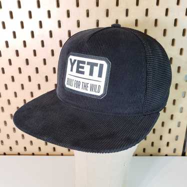 YETI Corduroy Trucker Hat Snapback Cap Black