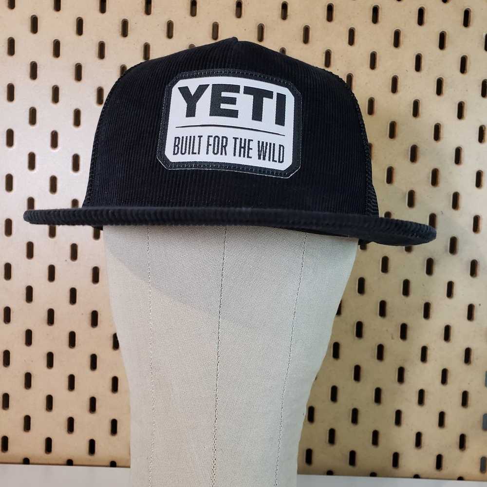 YETI Corduroy Trucker Hat Snapback Cap Black - image 2