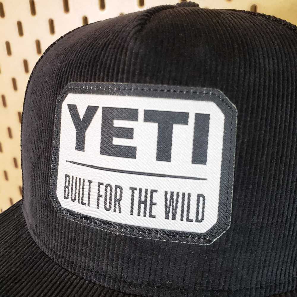 YETI Corduroy Trucker Hat Snapback Cap Black - image 3