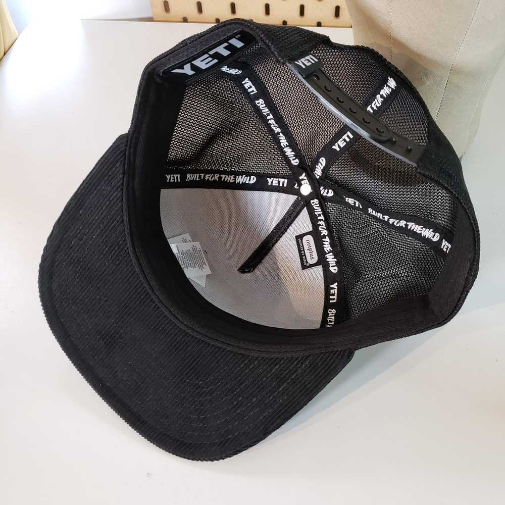 YETI Corduroy Trucker Hat Snapback Cap Black - image 8
