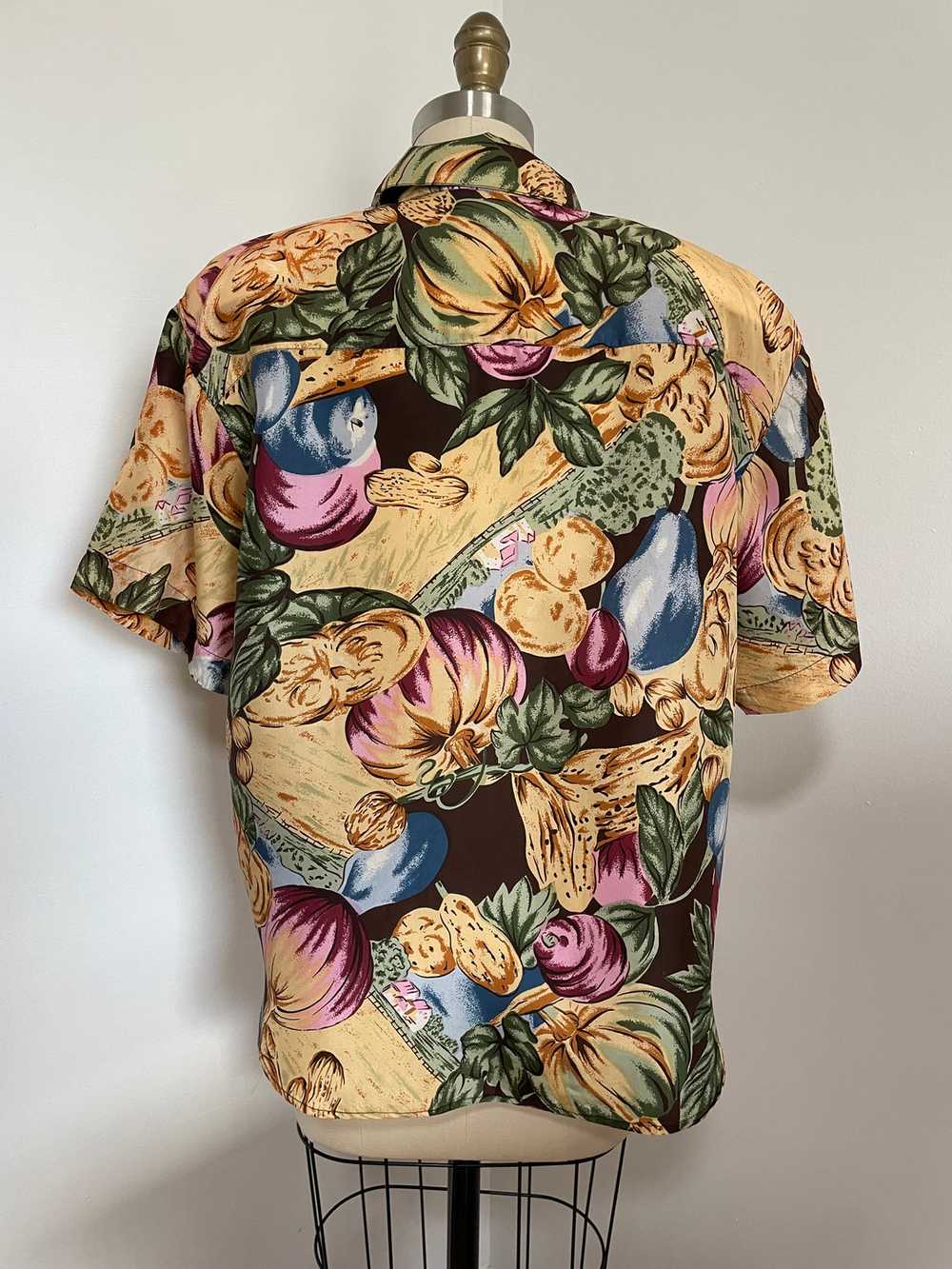 90s Notations Floral Blouse (Small) - image 5