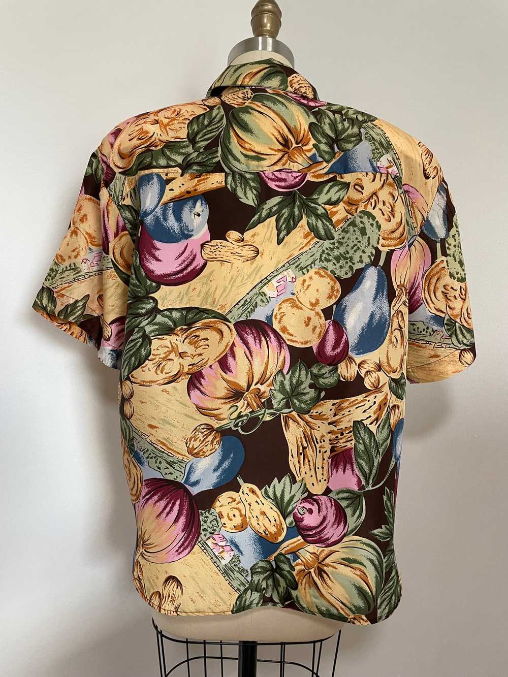 90s Notations Floral Blouse (Small) - image 6