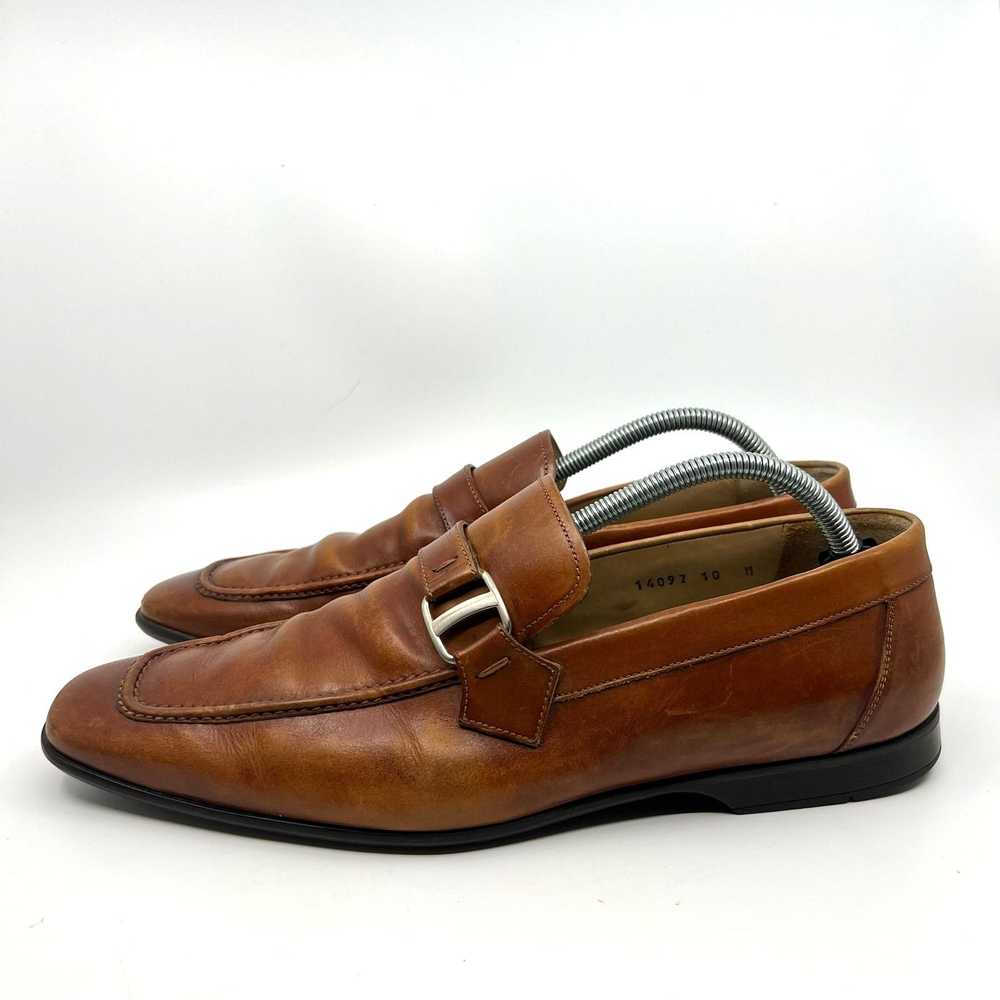 Magnanni Magnanni Lino Brown Leather Slip-On Loaf… - image 2