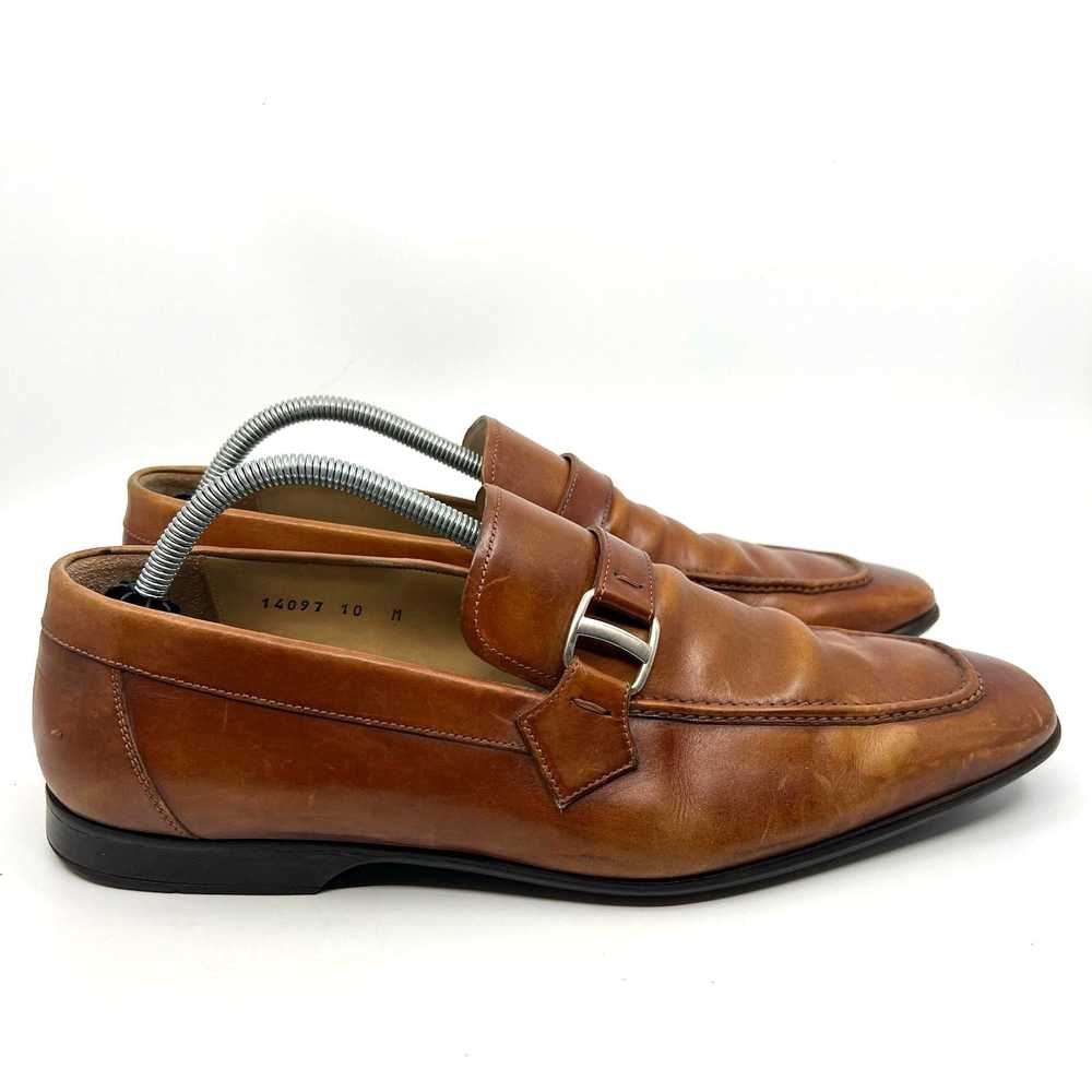 Magnanni Magnanni Lino Brown Leather Slip-On Loaf… - image 3