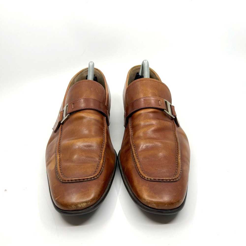 Magnanni Magnanni Lino Brown Leather Slip-On Loaf… - image 4