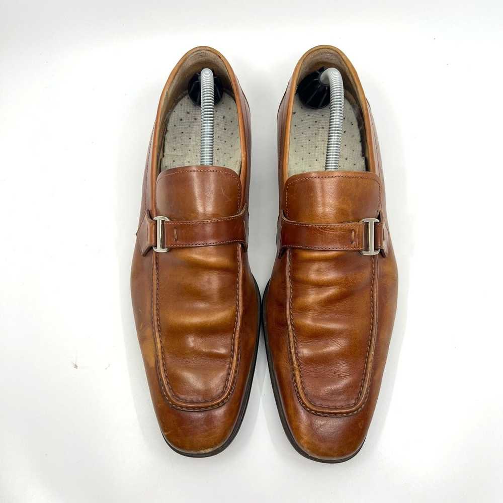 Magnanni Magnanni Lino Brown Leather Slip-On Loaf… - image 5
