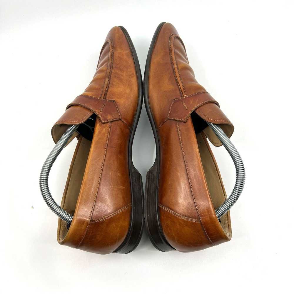 Magnanni Magnanni Lino Brown Leather Slip-On Loaf… - image 7