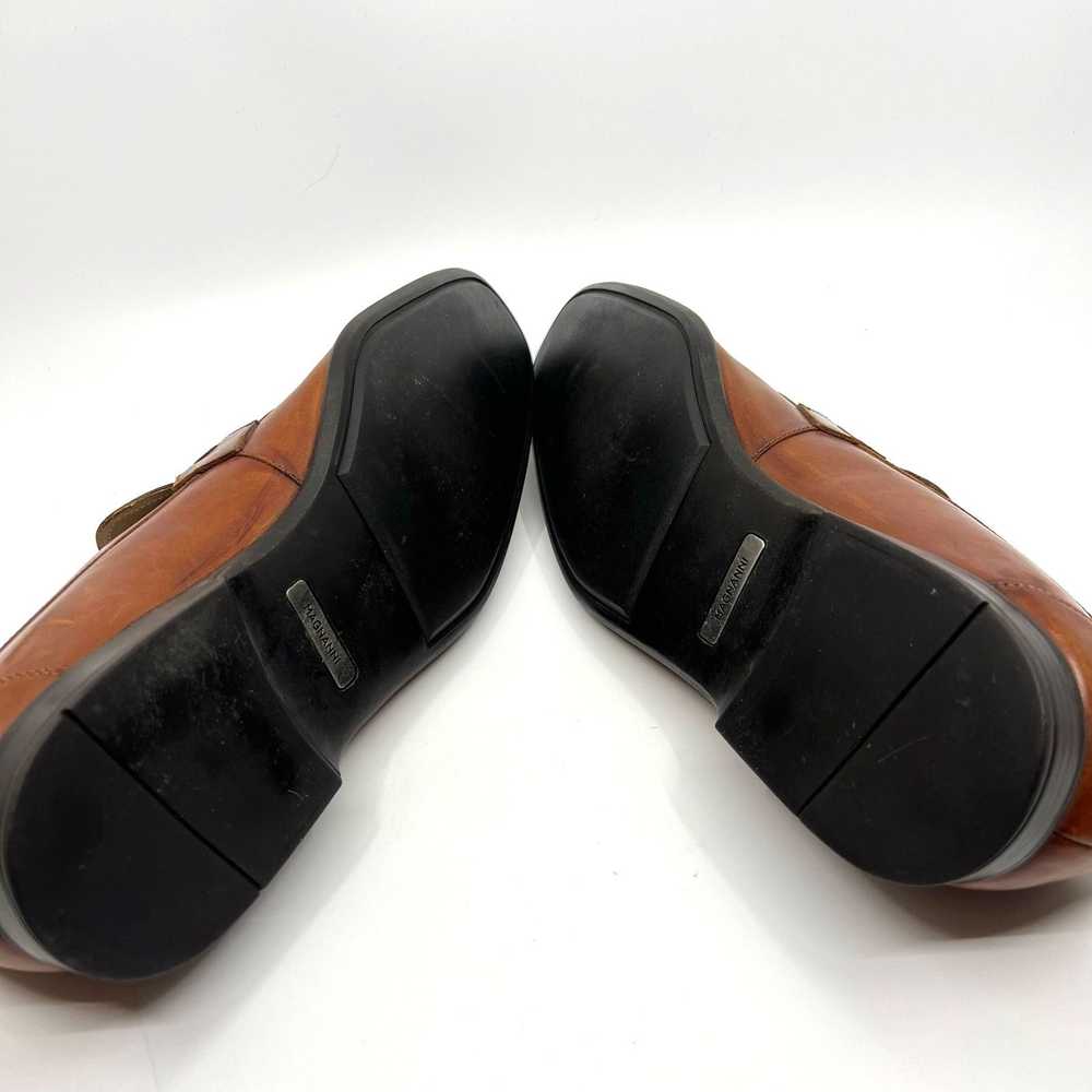 Magnanni Magnanni Lino Brown Leather Slip-On Loaf… - image 8