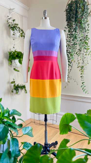 1980s Silk Rainbow Sundress | small/medium