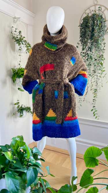 1970s KANSAI YAMAMOTO (F/W 1977) Wool Sweater Dres